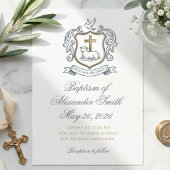 Invitation Annonce de baptême classique de Lamb of God