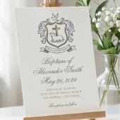 Invitation Annonce de baptême classique de Lamb of God