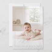 Invitation Annonce de baptême classique de Lamb of God (Dos)