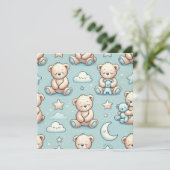 Invitation Annonce de bébé garçon (Debout devant)