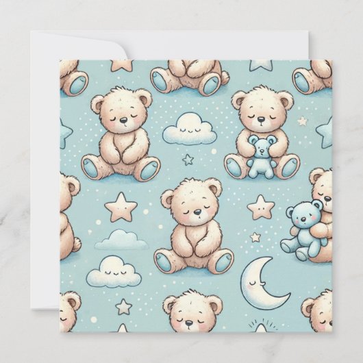 Invitation Annonce de bébé garçon (Devant)