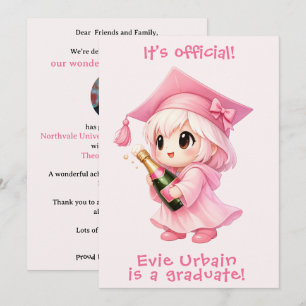 Invitation 🎉🍾Annonce de célébration de Champagne Chibi