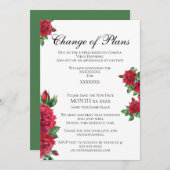 Invitation Annonce de changement de plans (Devant / Derrière)