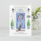 Invitation Annonce de déménagement Blue Russian (Debout devant)