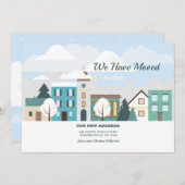 Invitation Annonce de déménagement de la ville d'hiver (Devant / Derrière)