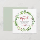 Invitation Annonce de déménagement de Noël (Devant / Derrière)