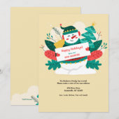 Invitation Annonce de déménagement du bonhomme de neige de va (Devant / Derrière)