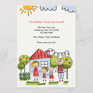 Invitation Annonce de déménagement familial