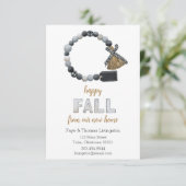 Invitation Annonce de déménagement Maison d'automne Nous avon (Debout devant)