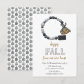 Invitation Annonce de déménagement Maison d'automne Nous avon (Devant / Derrière)