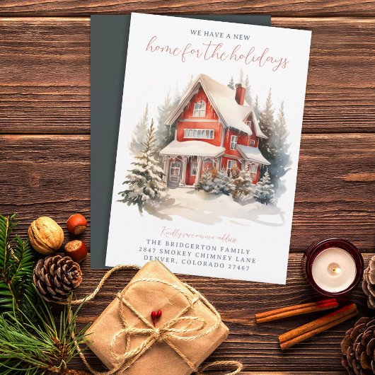 Invitation Annonce de déménagement pour les Fêtes