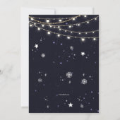 Invitation Annonce de déménagement pour les vacances d'hiver (Dos)