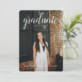 Invitation Annonce de Diplômé (Debout devant)