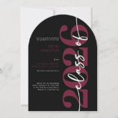 Invitation Annonce de diplôme Arch avec typographie bourguign (Devant)