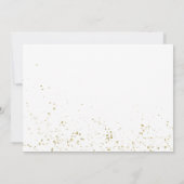 Invitation Annonce de diplômé chic script photo à paillettes  (Dos)