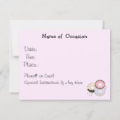 Invitation Annonce de donuts et de café (Dos)