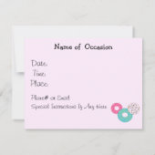 Invitation Annonce de donuts et de café (Dos)