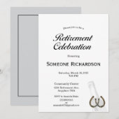 Invitation Annonce de fête de retraite thème Western (Devant / Derrière)