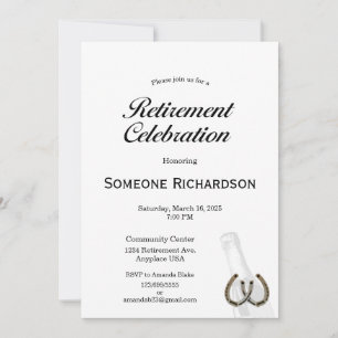 Invitation Annonce de fête de retraite thème Western