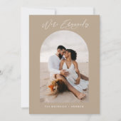 Invitation Annonce de fiançailles de mariage avec code QR de (Devant)