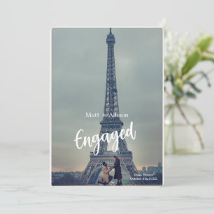 Invitation Annonce de fiançailles personnalisée pour mariage
