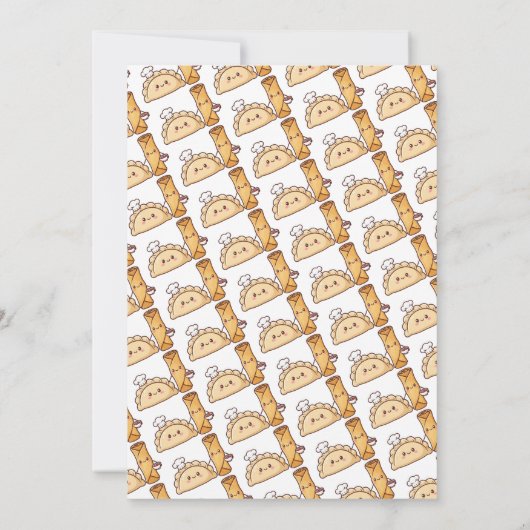 Invitation Annonce de fiançailles polonaise philippine Pierog (Dos)