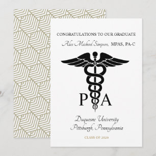 Invitation Annonce de fin d'études d'assistant de médecin
