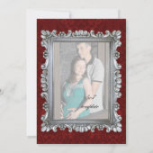 Invitation Annonce de fuite amoureuse avec photo dans un cadr (Dos)