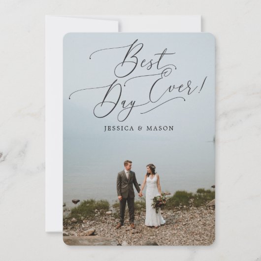 Invitation Annonce de fuite amoureuse du plus beau jour (Devant)