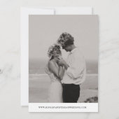 Invitation Annonce de fuite amoureuse moderne avec photos (Dos)