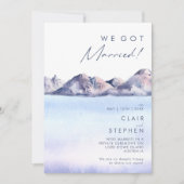 Invitation Annonce de fuite en montagne en hiver (Devant)