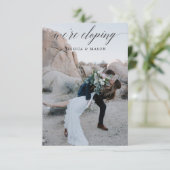 Invitation Annonce de Fuite pour Mariage (Debout devant)