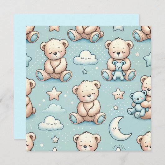 Invitation Annonce de garçon (Devant / Derrière)