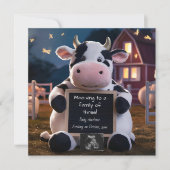 Invitation Annonce de grossesse à thème ferme mignonne (Devant)