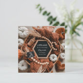 Invitation Annonce de grossesse automnale mignonne (Debout devant)