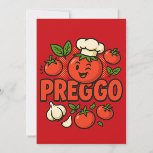 Invitation Annonce de grossesse avec costume de sauce pour fe