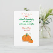 Invitation annonce de grossesse de la saison d'automne (Debout devant)