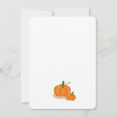 Invitation annonce de grossesse de la saison d'automne (Dos)