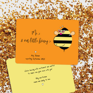 Invitation Annonce de grossesse de Maman Abeille avec Lunette