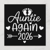 Invitation Annonce de grossesse de Tatie encore 2026 (Devant)