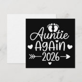 Invitation Annonce de grossesse de Tatie encore 2026 (Devant / Derrière)