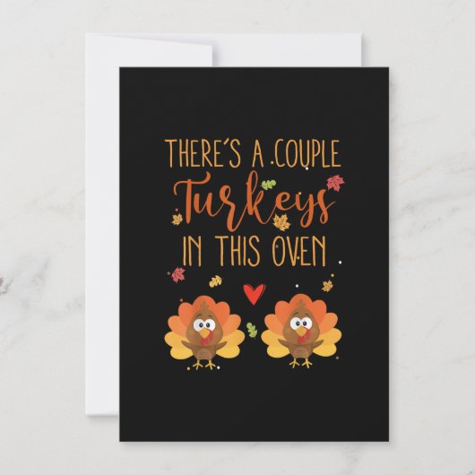 Invitation Annonce de grossesse jumeaux révélation bébé Thank (Devant)