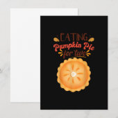 Invitation Annonce de grossesse  Manger de la tarte à la citr (Devant / Derrière)