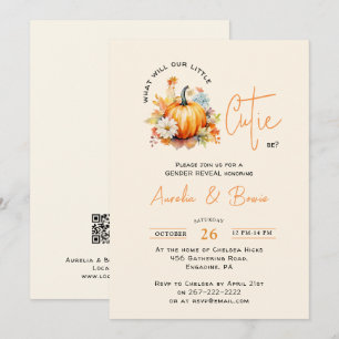 Invitation Annonce de grossesse Pumpkin Cutie