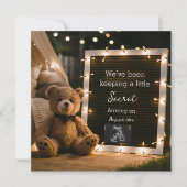 Invitation Annonce de grossesse Teddy Bear Cozy Night (Devant)