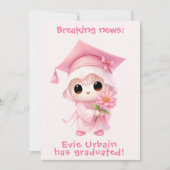 Invitation 🎓Annonce de la remise des diplômes de Chibi Bloss (Devant)