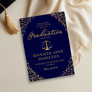 Invitation Annonce de la remise des diplômes de droit par les