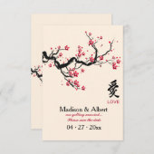 Invitation Annonce de Love Branch Save the Date (Devant / Derrière)