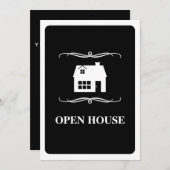 Invitation annonce de maison ouverte mod (Devant / Derrière)
