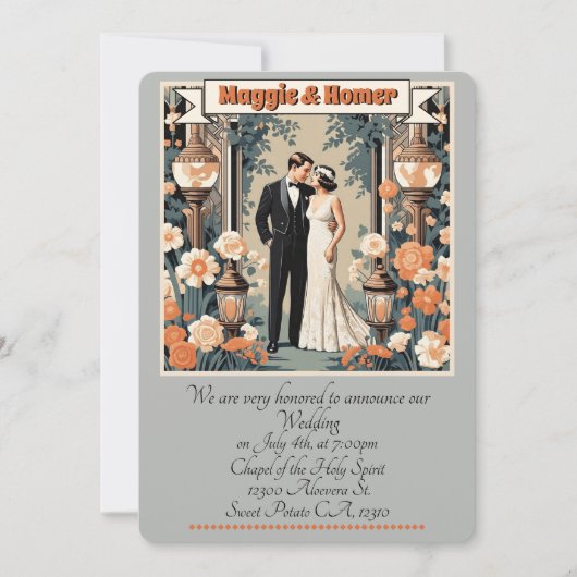 INVITATION " ANNONCE DE MARIAGE " (Devant)